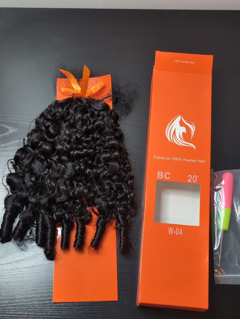 20 In 120 G 82 Strands Burmese Curly Feather Crochet Human Hair Natural Black